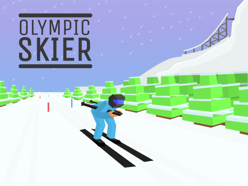 Scratch作品 奥林匹克滑雪手